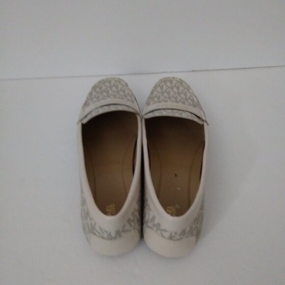 MICHAEL KORS Signature Vanilla Loafers MK Logo 8.5-M - Picture 6 of 10
